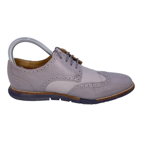 Cole Haan Shoes Grand.OS Wingtip Oxford Men\'s Size 8.5 M Gray C14429